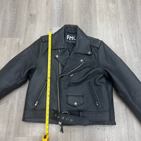 First Manufacturing Company FMC Leather Motorcycle Jacket Superstar Women Large - Picture 7 of 10
